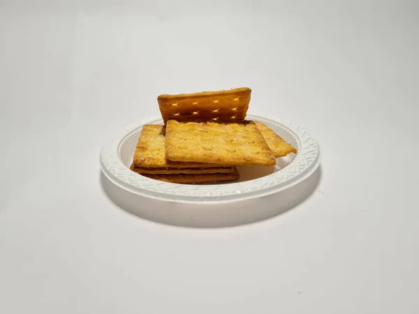 Coklat Cracker Ditaburi Dengan Gula — Stok Foto