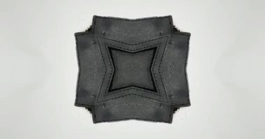 Güzel doku kaleydoskopik tasarım, soyut kaleydoskop arkaplan, eşsiz kaleydoskop animasyonu.