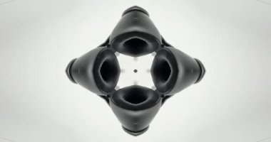 Güzel doku kaleydoskopik tasarım, soyut kaleydoskop arkaplan, eşsiz kaleydoskop animasyonu.