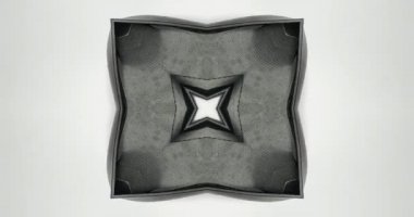 Güzel doku kaleydoskopik tasarım, soyut kaleydoskop arkaplan, eşsiz kaleydoskop animasyonu.