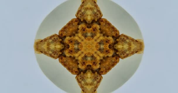 Krásná Textura Kaleidoskopický Design Abstraktní Kaleidoskop Pozadí Unikátní Kaleidoskop Animace — Stock video