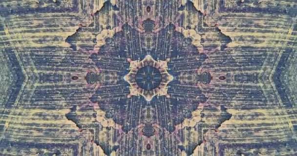 Beautiful Texture Kaleidoscopic Design Abstract Kaleidoscope Background Unique Kaleidoscope Animation — Stock Video