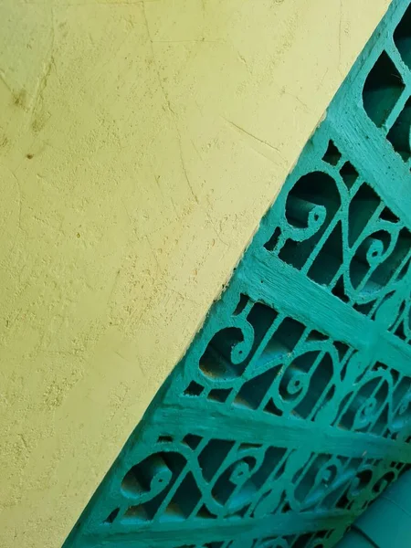 Tło Struktury Ściany Budynku Niebieska Farba Połączona Białą Farbą — Zdjęcie stockowe
