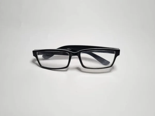 Reading Glasses Black Frame White Background — Stock Photo, Image