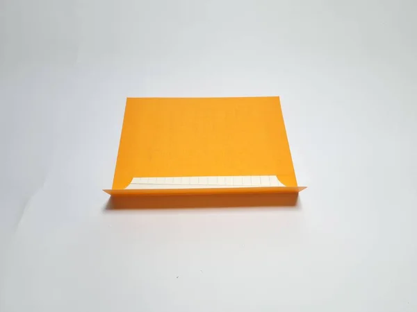 Φάκελος Κίτρινος Λευκό Φόντο — Φωτογραφία Αρχείου