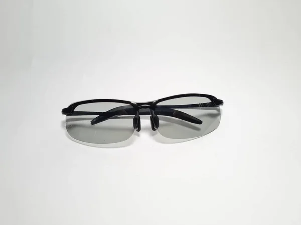 Óculos Pretos Fundo Branco — Fotografia de Stock