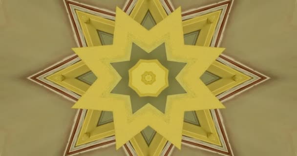 Desain Kaleidoskop Tekstur Yang Indah Latar Belakang Kaleidoskop Abstrak Animasi — Stok Video