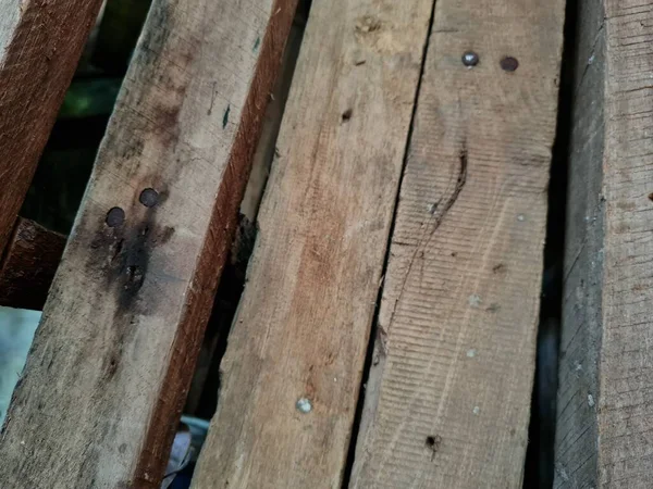 Abstrakter Hintergrund Strukturiert Braun Lange Holzstapel — Stockfoto