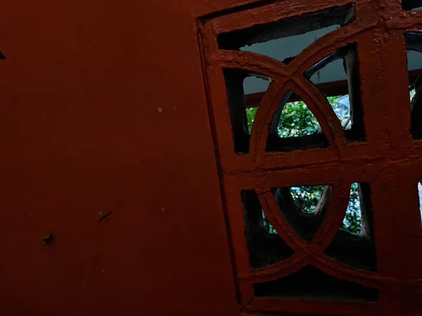 Декоративный Фактурный Фон Здания Оранжевым Цветом Краски — стоковое фото