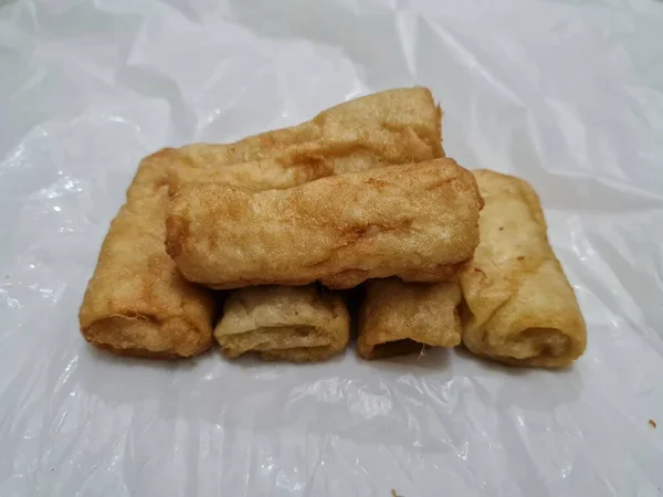 Snacks Indonesia Made Flour Other Ingredients Called Risoles Which Contain — Foto Stock