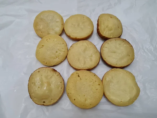 Snacks Indonesia Made Flour Other Ingredients Called Kue Lumpur — стоковое фото