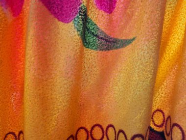 Sarı battaniye desenli soyut kumaş arkaplan ve diğer renk kombinasyonları