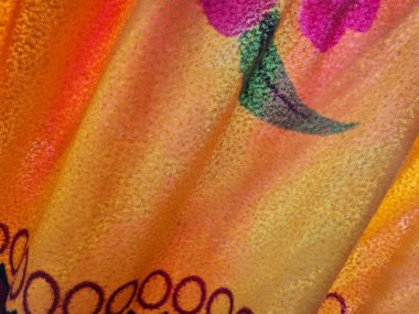 Sarı battaniye desenli soyut kumaş arkaplan ve diğer renk kombinasyonları