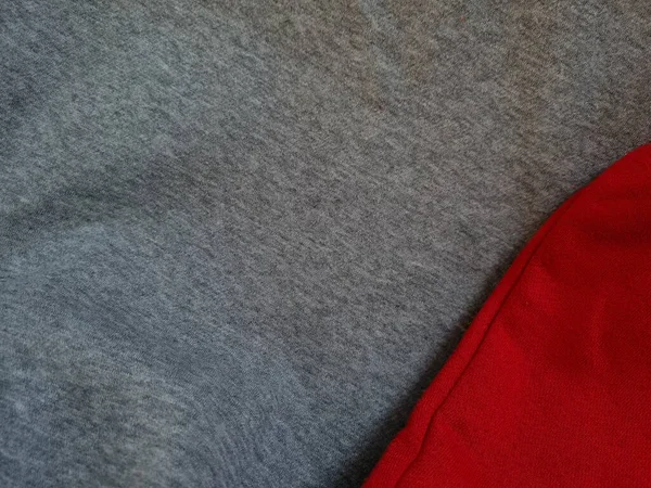 抽象布质灰色服装与红色搭配的背景照片 — 图库照片