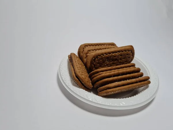 Закуски Борошна Інших Інгредієнтів Які Мають Шоколадний Смак Називаються Печивом — стокове фото