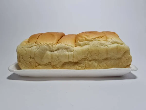 Pão Com Sabor Chocolate Que Pode Ser Rasgado Mão Recipiente — Fotografia de Stock