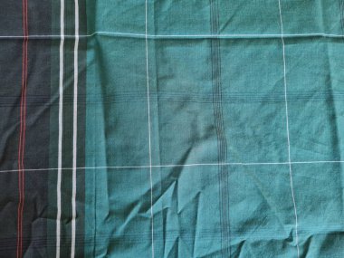 Yeşil sarong desenli soyut arkaplan ve bir kutu oluşturmak için satır kombinasyonu