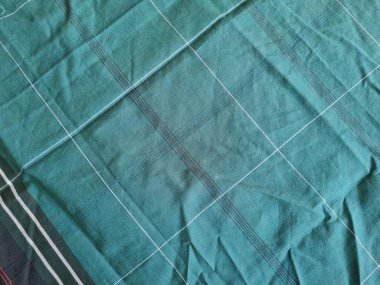 Yeşil sarong desenli soyut arkaplan ve bir kutu oluşturmak için satır kombinasyonu