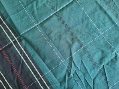 Yeşil sarong desenli soyut arkaplan ve bir kutu oluşturmak için satır kombinasyonu