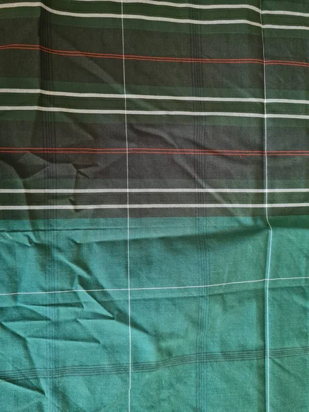 Abstract Background Green Sarong Textured Combination Lines Form Box — Fotografia de Stock