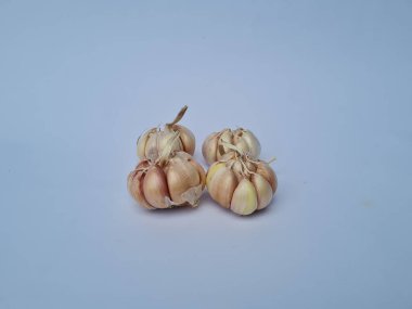 Mutfakta baharat pişirmek ahşap üzerinde sarımsak