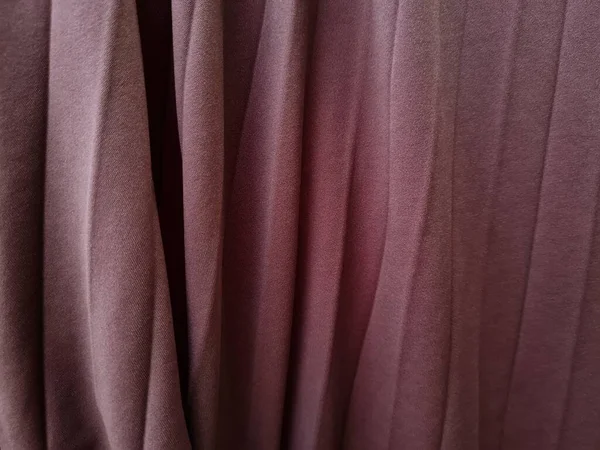 Abstract Background Textured Brown Window Curtain Fabric Folded Combined Shadows — Stock fotografie