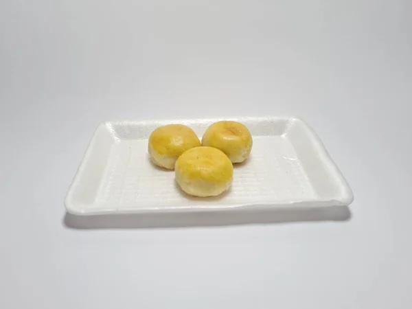 Indonesian Food Called Bakpia Isolated White — Stock Photo, Image