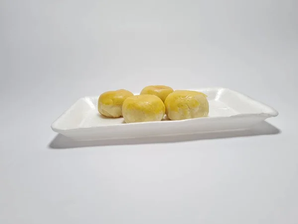 Indonesian Food Called Bakpia Isolated White — Fotografia de Stock