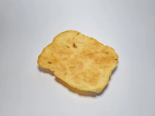 Krupuk Snacks Originating Indonesia Made Fried Cassava Ingredients Which Named — Stock Photo, Image