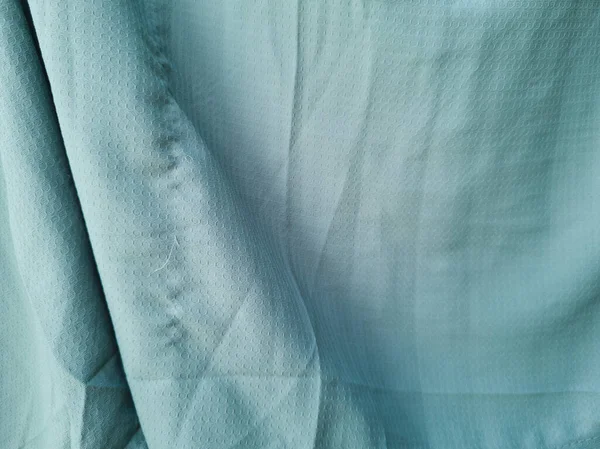 Abstract Textured Background Shaded Folded Light Green Colored Fabric — Stock Photo, Image