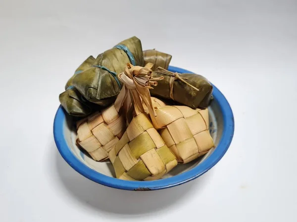 Food Indonesia Called Ketupat Lepet Container — стокове фото