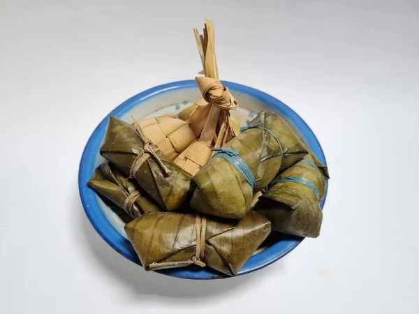 Potraviny Indonésie Zvané Ketupat Lepet Nádobě — Stock fotografie