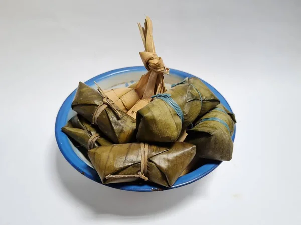 Τρόφιμα Από Την Ινδονησία Που Ονομάζεται Ketupat Και Lepet Ένα — Φωτογραφία Αρχείου