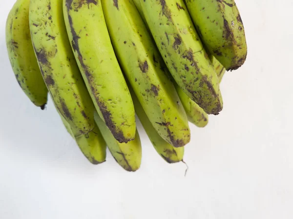 Green Banana Hanging Wall White Building — стоковое фото