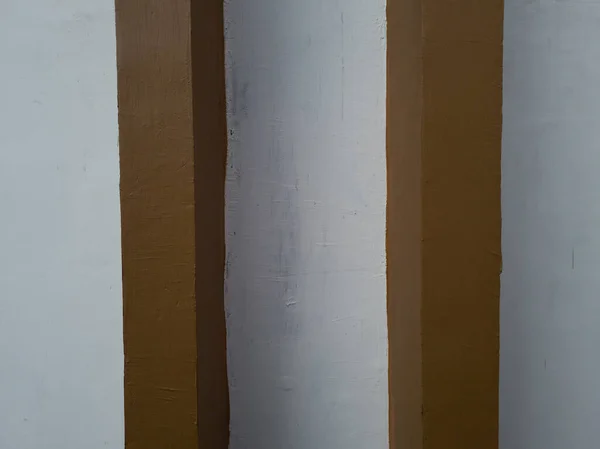 Abstrakcyjne Tło Teksturowana Ściana Budynku Kolorze Brązowo Białym — Zdjęcie stockowe