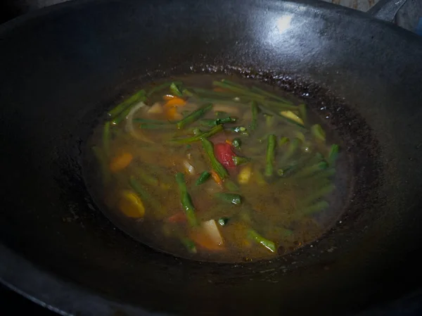 맛있고 달콤하며 신맛이 야채로서 재료들이 — 스톡 사진