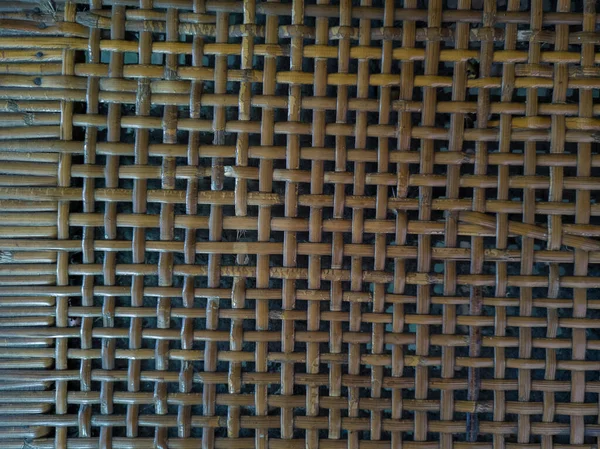 Kahverengi rattan yapılmış soyut arkaplan desenli sandalye koltuğu