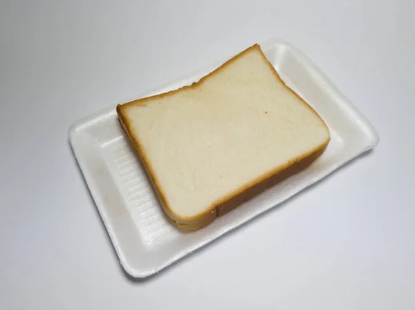 Brot Aus Mehl Und Anderen Zutaten Einem Weißen Behälter — Stockfoto