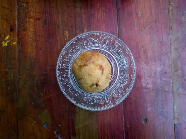 Kue Jemblem Goreng Yang Terbuat Dari Tepung Dan Bahan Bahan — Stok Foto