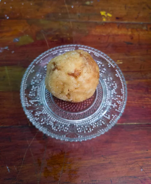 Kue Jemblem Goreng Yang Terbuat Dari Tepung Dan Bahan Bahan — Stok Foto