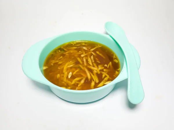 インドネシアの食べ物は青い容器の中のルジャク ゴベットと呼ばれます — ストック写真