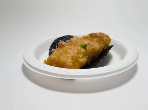 Marknaden Mellanmål Risoles Kaka Vit Behållare — Stockfoto