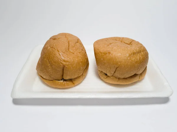 Коричневый Хлеб Содержит Сладкое Масло Плюс Шоколад — стоковое фото