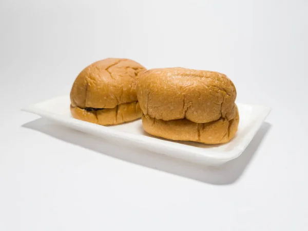 Pão Marrom Nele Contém Manteiga Doce Mais Chocolate — Fotografia de Stock