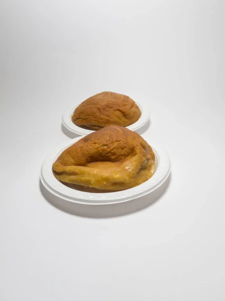 Brązowy Chleb Zawiera Słodkie Masło Czekoladę — Zdjęcie stockowe