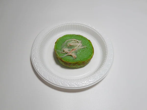 Street Food Green Mud Cake — Zdjęcie stockowe