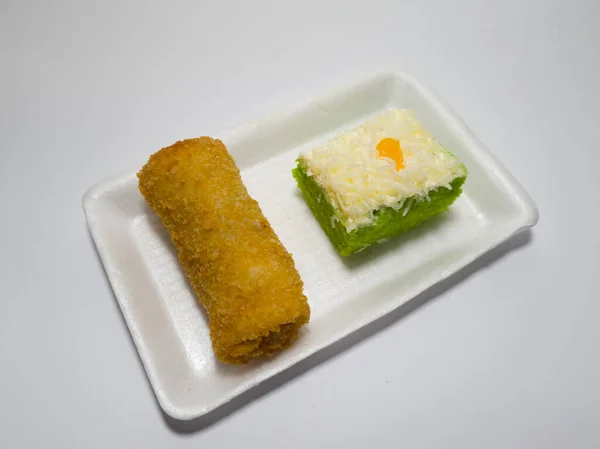 Snack Mercato Sono Risoles Formaggio Pane Pandan — Foto Stock