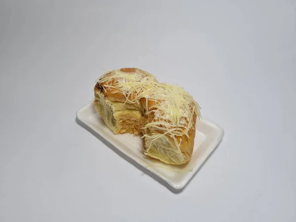 Bread Delicious Grated Cheese — ストック写真