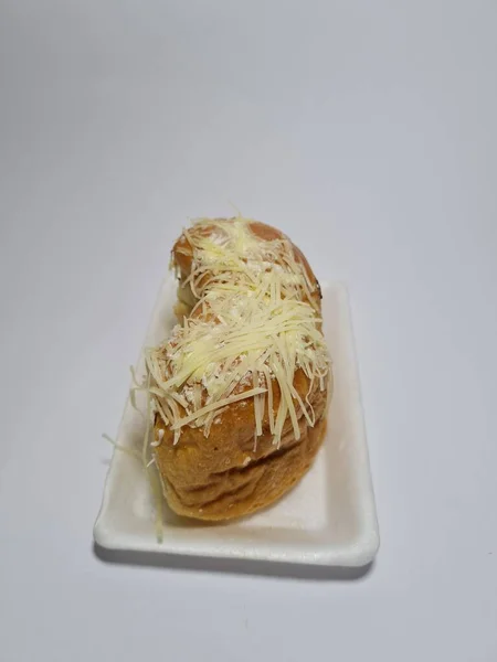 Bread Delicious Grated Cheese — Stok fotoğraf