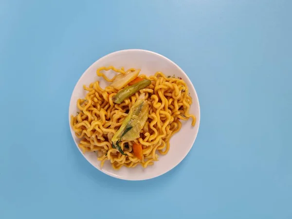 Javanese Fried Noodles Soy Sauce Other Ingredients — Stok fotoğraf